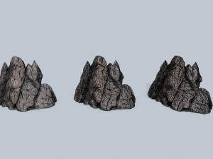 Cliff rocks Model 3D