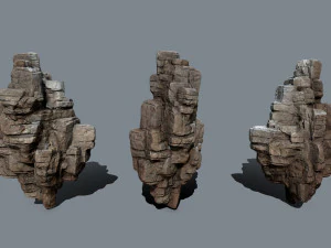 Egyptian rocks 3D Model