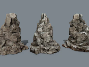 Egyptian rocks 3D Model