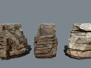 Egyptian rocks 3D Model