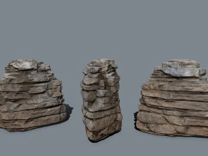 Egyptian rocks 3D Model