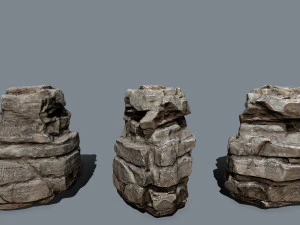 Egyptian rocks 3D Model