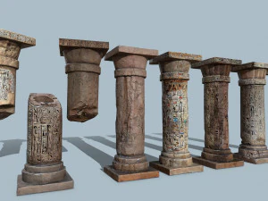 Pillars of Egypt 3D Model