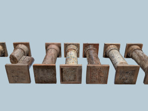 Pillars of Egypt Model 3D