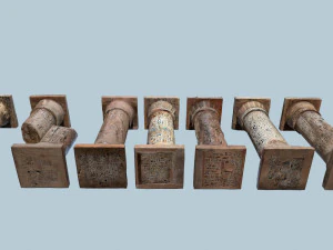 Pillars of Egypt 3D Model