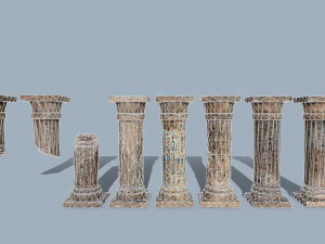 Pillars of Egypt 3D Model