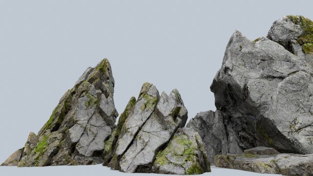 Cliff rocks 3D 모델 .c4d .max .obj .3ds .fbx .stl .blend