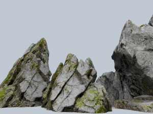 Cliff rocks 3D Model