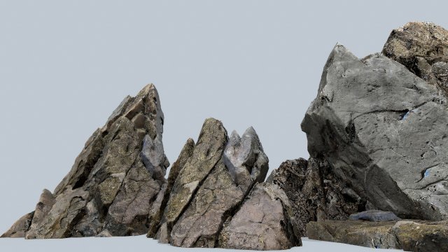 Cliff rocks 3D Modell .c4d .max .obj .3ds .fbx .stl .blend