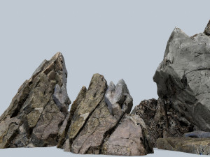Cliff rocks Model 3D