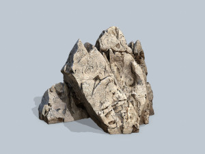 Egyptian desert rocks 3D Model