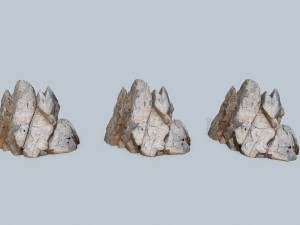 Egyptian desert rocks 3D Model