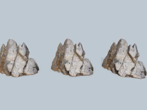 Egyptian desert rocks 3D Model