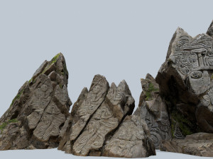 Maya Rocks 3D Model