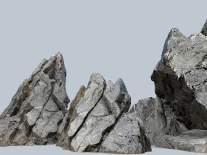 Cliff rocks Model 3D