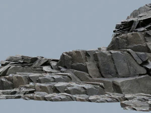 U&ccedil;urum kayaları 3D Model