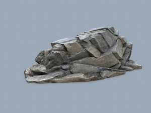 Cliff rocks Model 3D