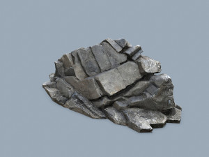 Cliff rocks Model 3D