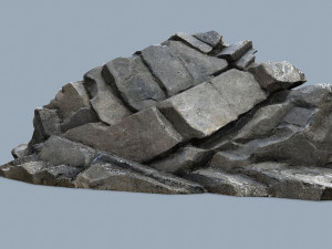 Cliff rocks Model 3D