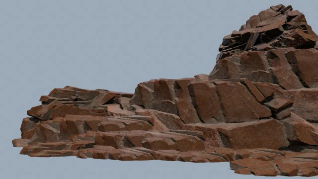 Desert rocks 3D Model .c4d .max .obj .3ds .fbx .stl .blend 