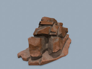 Desert rocks Model 3D