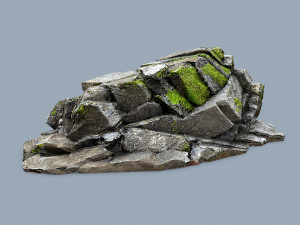 Forest rocks Modelo 3D