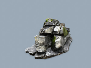 Forest rocks Modelo 3D