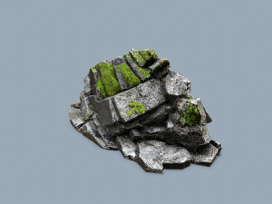Forest rocks Modelo 3D