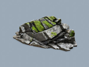 Forest rocks Modelo 3D