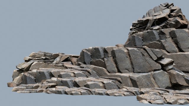 Desert rocks 3D 모델 .c4d .max .obj .3ds .fbx .stl .blend