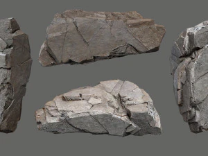 Egyptian desert rocks 3D Model