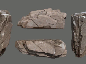Egyptian desert rocks 3D Model