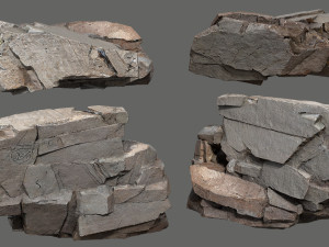 Egyptian desert rocks 3D Модель