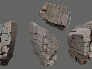 Egyptian desert rocks 3D Model