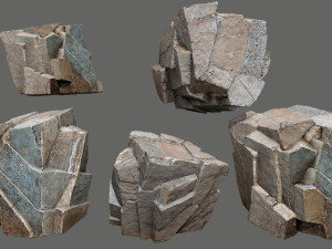 Egyptian desert rocks 3D Модель