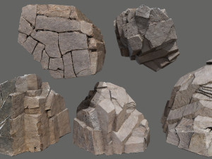 Egyptian desert rocks 3D Модель