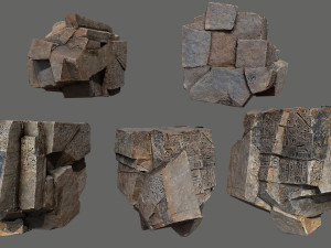 Egyptian desert rocks 3D Модель