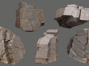 Egyptian desert rocks 3D Модель