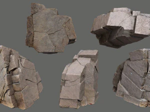 Egyptian desert rocks 3D Model