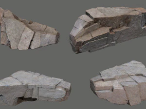Egyptian desert rocks 3D Model
