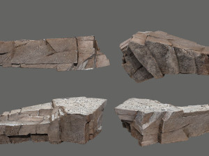 Egyptian desert rocks 3D Модель