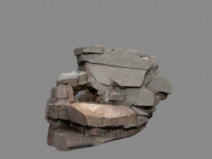 Egyptian desert rocks 3D Model