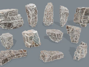 Egyptian desert rocks 3D Model