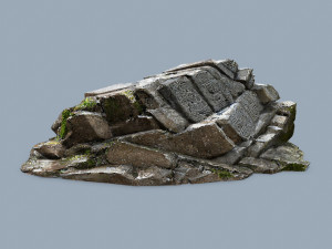 Maya Ruin rocks 3D Модель