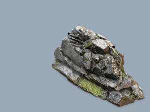 Maya Ruin rocks 3D Модель