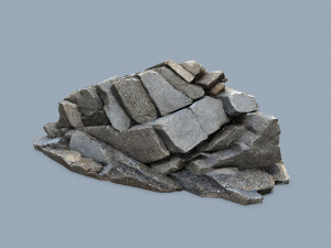 River Stone Model 3D
