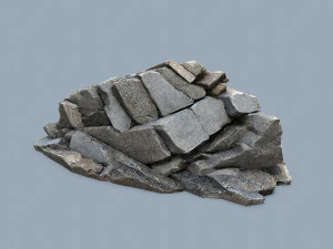 River Stone 3D Model