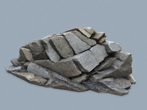 River Stone Model 3D