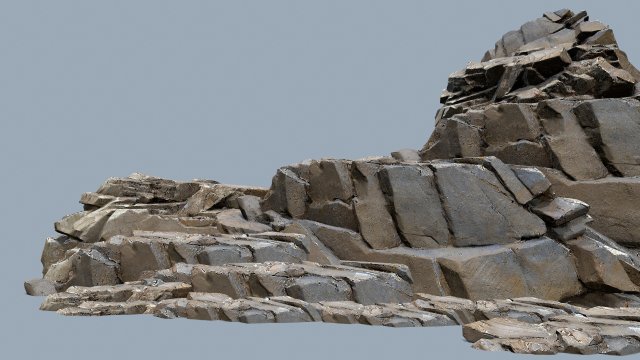 Desert rocks Model 3D .c4d .max .obj .3ds .fbx .stl .blend 