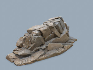 Desert rocks Model 3D